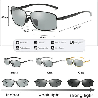 LIOUMO Top Photochromic Sunglasses Men Women Polarized Chameleon Glasses Driving Goggles Anti-glare Sun Glasses zonnebril heren