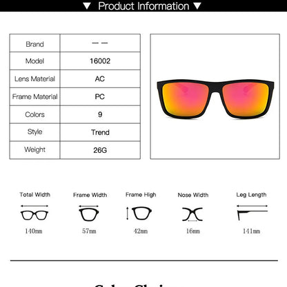 Fashion Sunglasses men Square sun Glasses Brand Designer UV400 protection Shades oculos de sol hombre glasses Driver Oculos