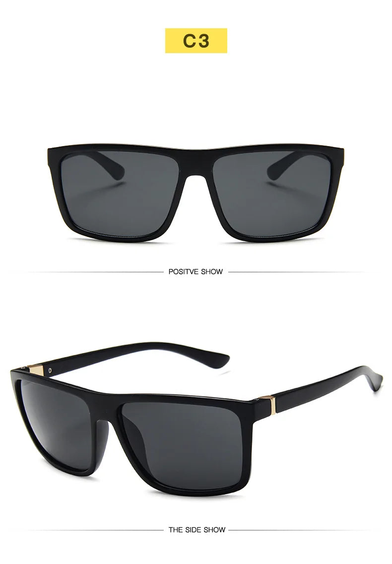 Fashion Sunglasses men Square sun Glasses Brand Designer UV400 protection Shades oculos de sol hombre glasses Driver Oculos