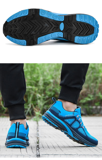 BONA Sneakers Men Shoes Sport Mesh Trainers Lightweight Baskets Femme Running Shoes  Outdoor Athletic Shoes Men