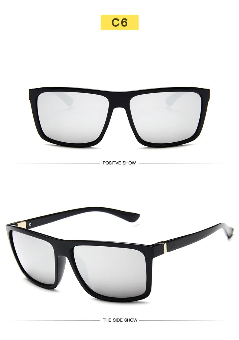 Fashion Sunglasses men Square sun Glasses Brand Designer UV400 protection Shades oculos de sol hombre glasses Driver Oculos