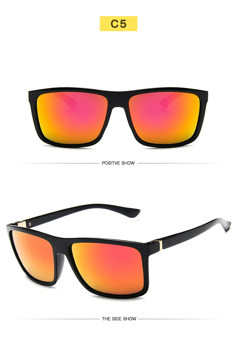 Fashion Sunglasses men Square sun Glasses Brand Designer UV400 protection Shades oculos de sol hombre glasses Driver Oculos