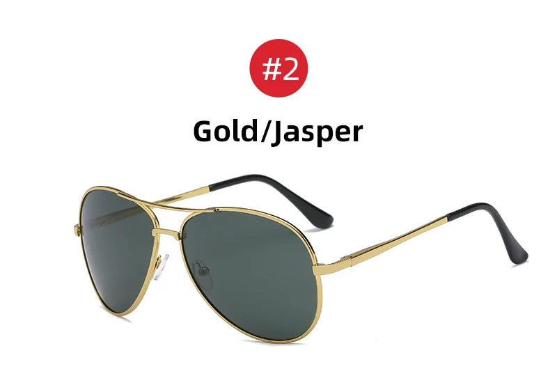VIVIBEE Classic Men Aviation Polarized Metal Frame Sunglasses Black Women Pilot Style UV400 Sun Glasses 2026 Shades