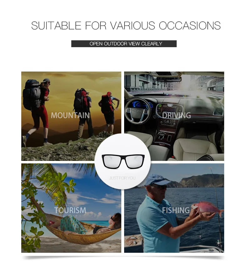 Fashion Sunglasses men Square sun Glasses Brand Designer UV400 protection Shades oculos de sol hombre glasses Driver Oculos