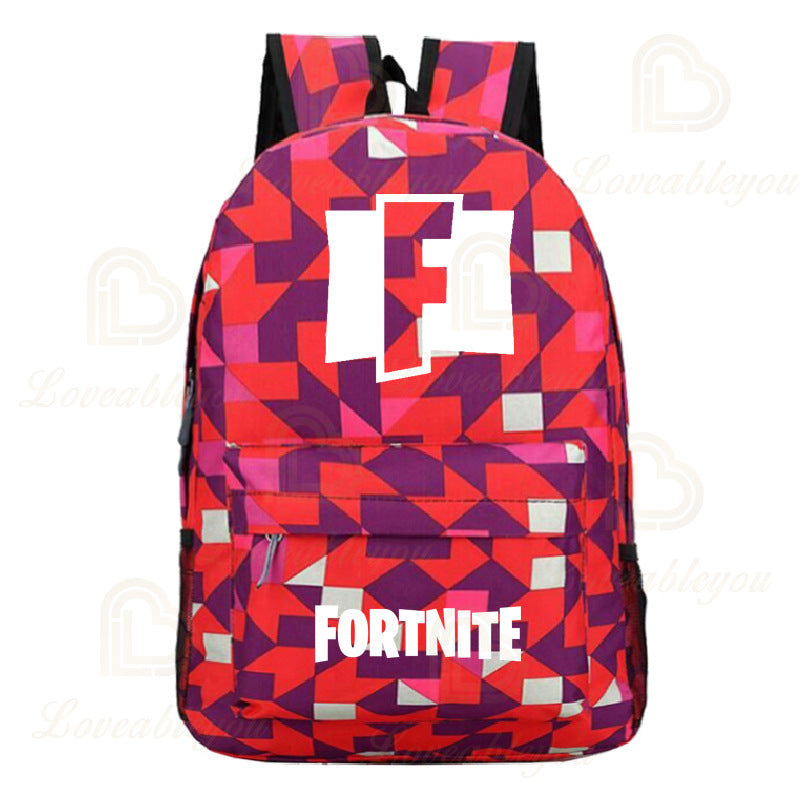 Fortnite Games Backpack Fortnite School Bags for Teenagers Unisex Schoolyard Laptop Mochilas Travel Casual Bags