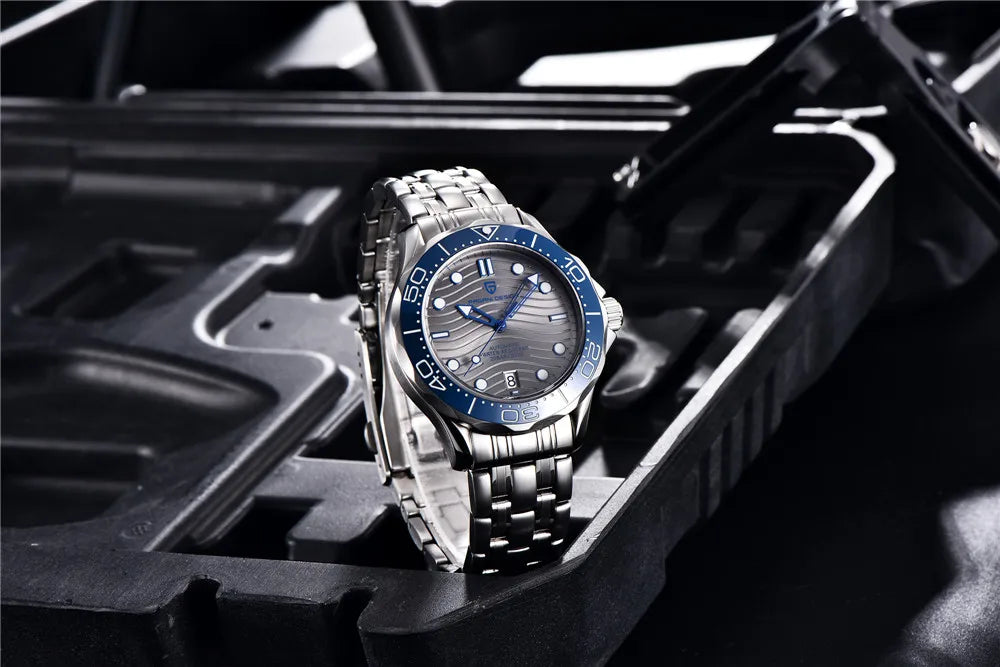 PAGANI DESIGN 2026 Nuevo V2 Waves 200M Reloj de buceo para hombre, reloj automático de lujo y moda para hombre, cristal de zafiro AR, reloj de pulsera para hombre