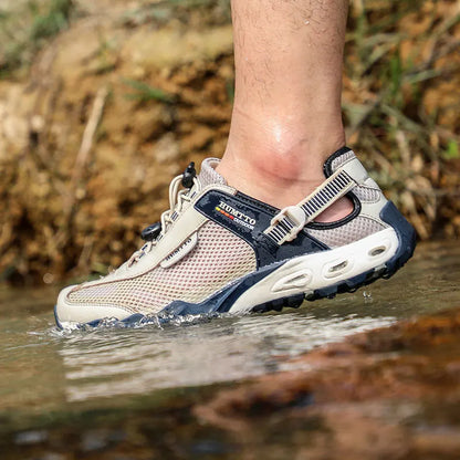 HUMTTO Scarpe da trekking outdoor e da guado da uomo, scarpe acquatiche in mesh traspirante ad asciugatura rapida, sneakers da acqua alla caviglia da donna antiscivolo