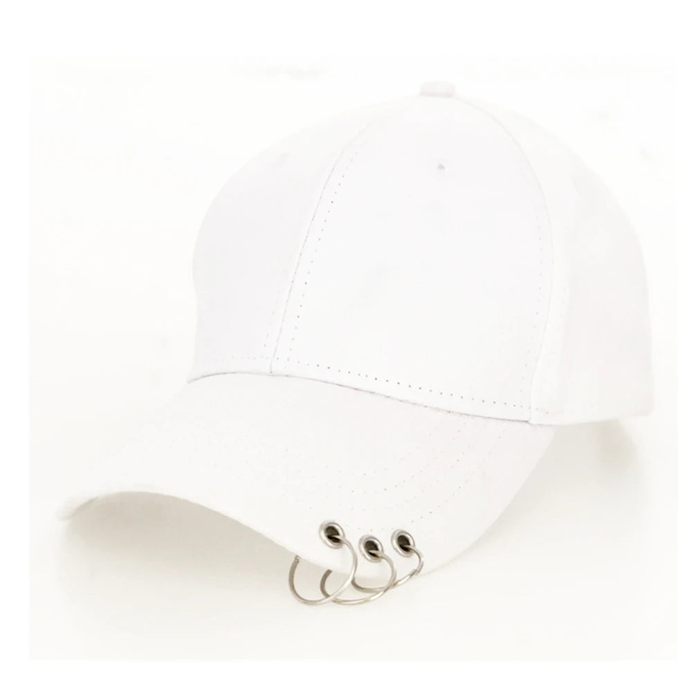 High Quality Adjustable Baseball Hat With Ring Outdoor Sports Sun  For Women Men Fashion Snapback Cap
