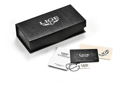 LIGE herreur – Sporty og trendy stil, luksusmærke, vandtæt, minimalistisk og ultratyndt design, kvartsur til mænd.