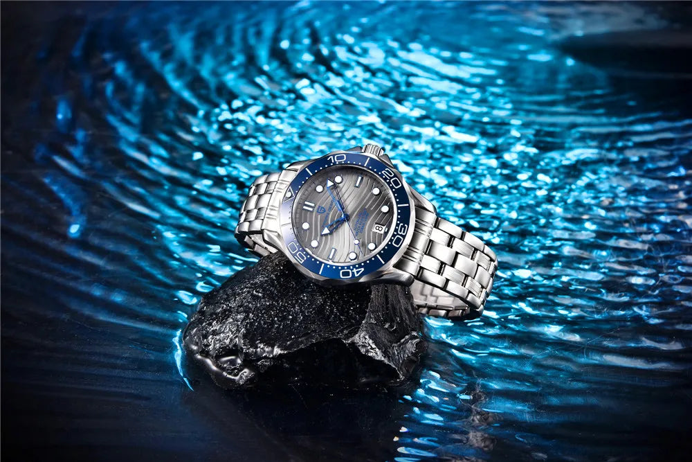 PAGANI DESIGN 2026 Nuevo V2 Waves 200M Reloj de buceo para hombre, reloj automático de lujo y moda para hombre, cristal de zafiro AR, reloj de pulsera para hombre