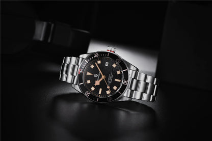 PAGANI DESIGN BB58 Steel Men's Mechanical Wrist Watches Luxury Automatic Watch For Men AR Sapphire Mirror Sport Waterproof Watch