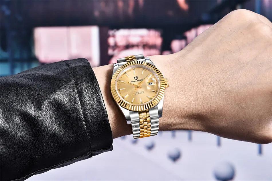 PAGANI DESIGN 40MM Men Mechanical Watch Top Luxury Japan Movement Automatic Watch Sport Stainless Steel Waterproof Men Watches