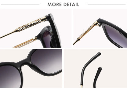 6pcs/3pcs Classic Square Sunglasses Women Men Vintage Brand Eyeglasses Alloy Frame Retro Fashion Style Shades Oculos de sol
