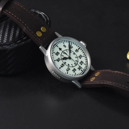 Hruodland 2025 New Pilot Men's Automatic Mechanical Watch Pt5000 Sapphire Luminous C3 Stainless Steel Waterproof 10Bar reloj hom