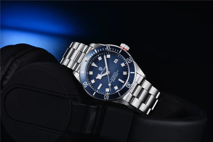 PAGANI DESIGN BB58 Steel Men's Mechanical Wrist Watches Luxury Automatic Watch For Men AR Sapphire Mirror Sport Waterproof Watch