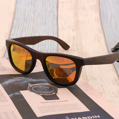 Handmade Natural  Bamboo Wooden Sunglass Fashion Polarized Sunglasses for Men Women's Shade Sun Glasses Wood Oculos De Sol
