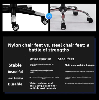 Ergonomic Gaming Office Chair with Adjustable Height, Comfortable Computer Desk Chair, E-Sports Chair with Armrests for Home & Office
