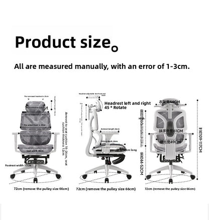UVR Ergonomic Gaming Chair Comfortable Computer Chair with Footrest, Adjustable Office Chair, Reclining E-Sports Chair for Long Sitting and Work
