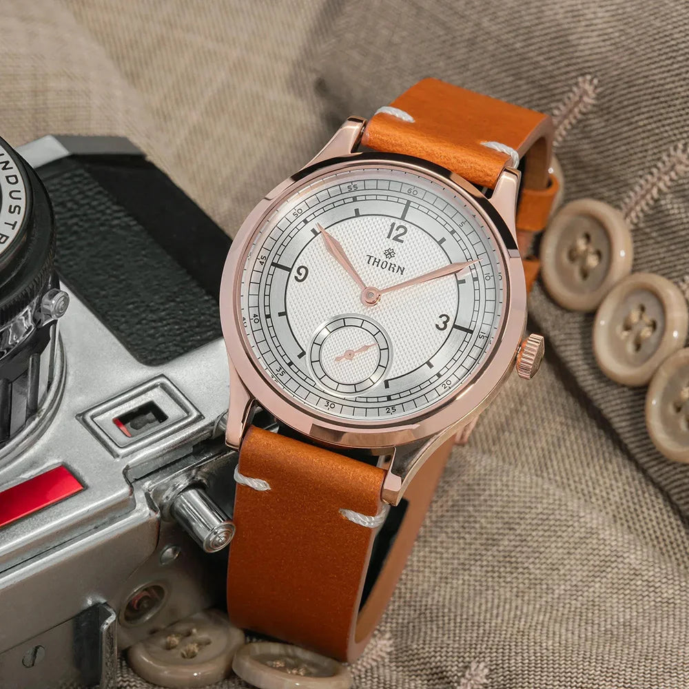 Thorn T001 Quartz Watch Fashion Sapphire Waterproof Grilled Men Watch VD78 Movement 316L Stainless Steel Business Luxury Watch