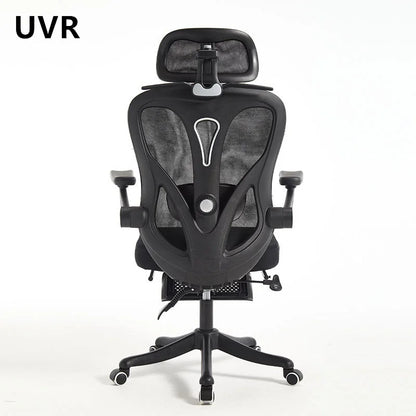 UVR Office Chair Sedentary Comfortable Reclining Boss Chair Ergonomic Design Furniture Armchair Lift Adjustable Athletic Chair