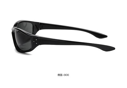 Rivets Y2K Sports Punk Sunglasses Women Designer Rectangle Goggle Men Luxury Sun Glasses UV400 Driving Cycling Fashion Eyewear