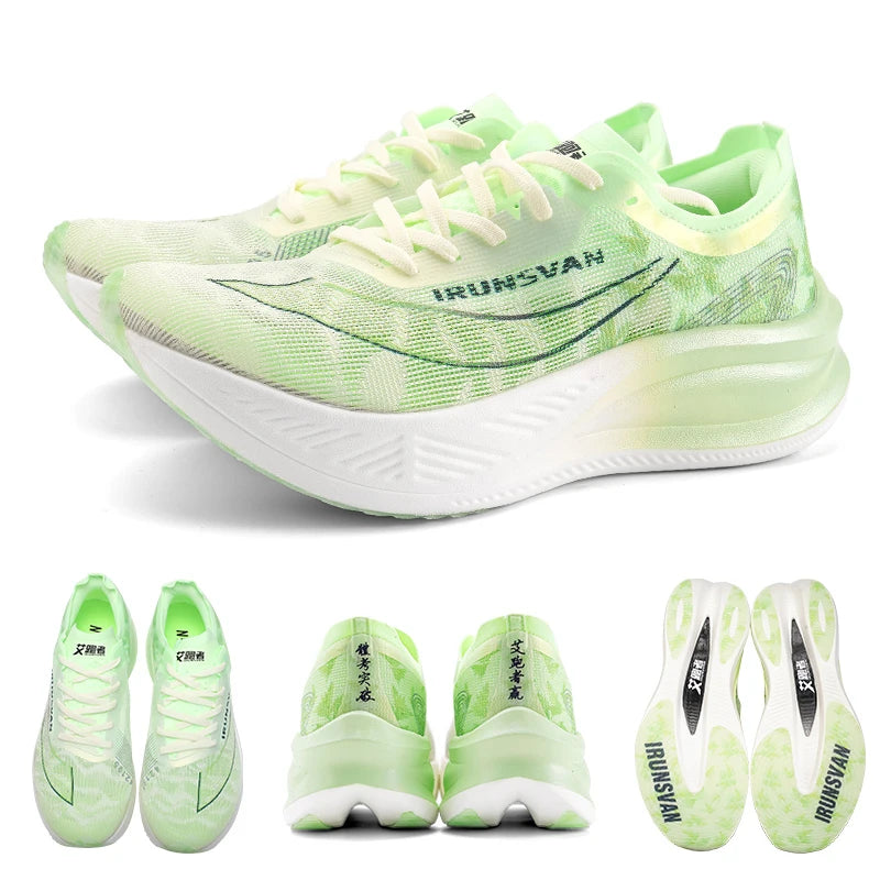 IRUNSVAN Original Carbon Plate Marathon Running Shoes Men Professional Stable Support Shock-Relief Ultra-Light Rebound Sneakers
