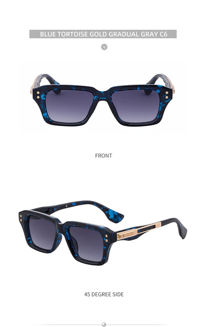 Polarized Classic Square Sunglasses Men 2026 Luxury Brand Steampunk UV400 Driving Sun Glasses For Male Trendy Small Frame Shades