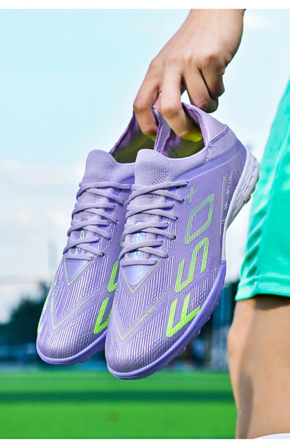 Nouvelles chaussures de football pour hommes, antidérapantes, pour futsal en salle, crampons pour terrain gazonné, baskets de haute qualité, modèle haut de gamme, très vendues, pour l'extérieur