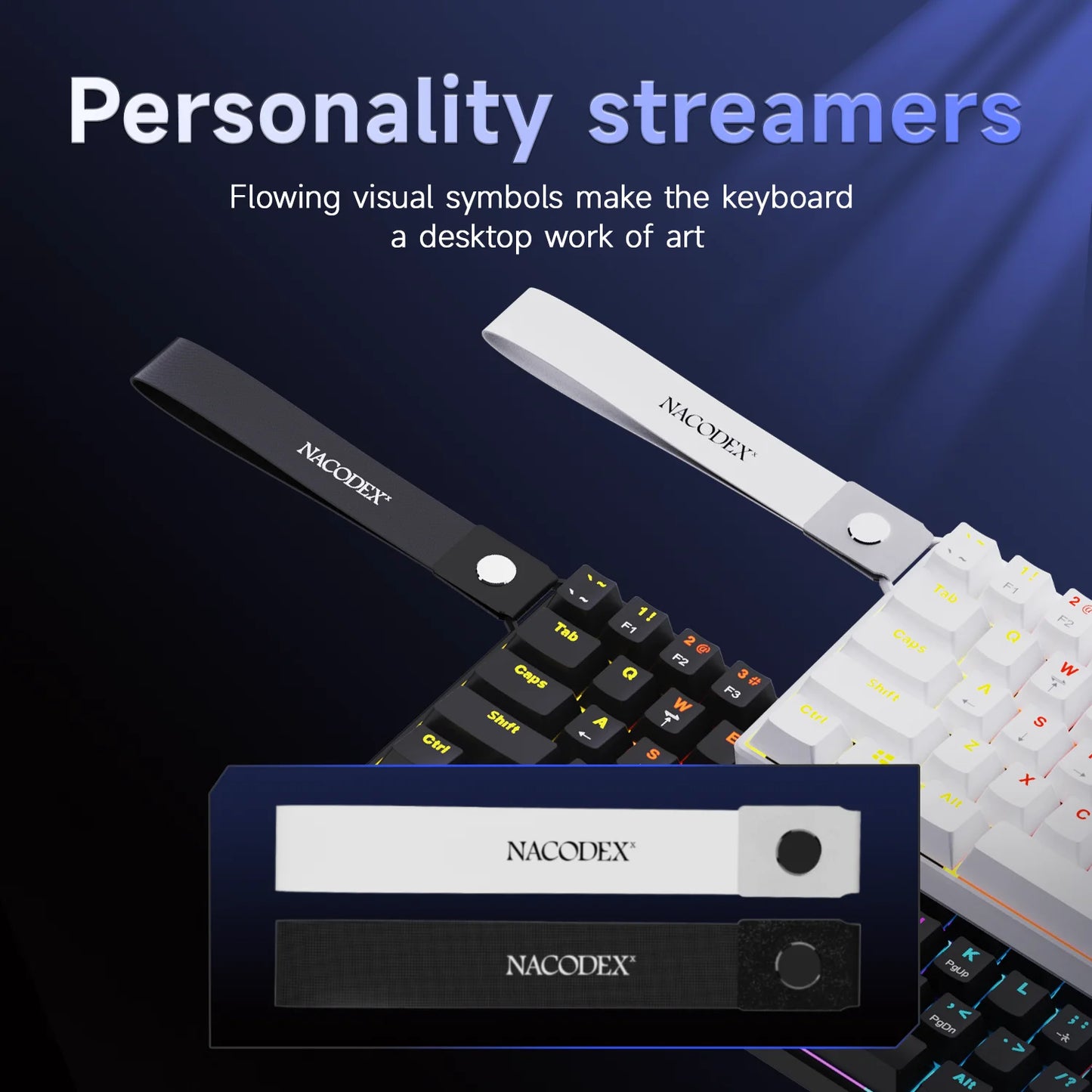 Teclado mecânico gaming com fios AJAZZ NK61 60% RGB hot-swappable, 61 teclas, switch vermelho, mini teclado para PC gamer