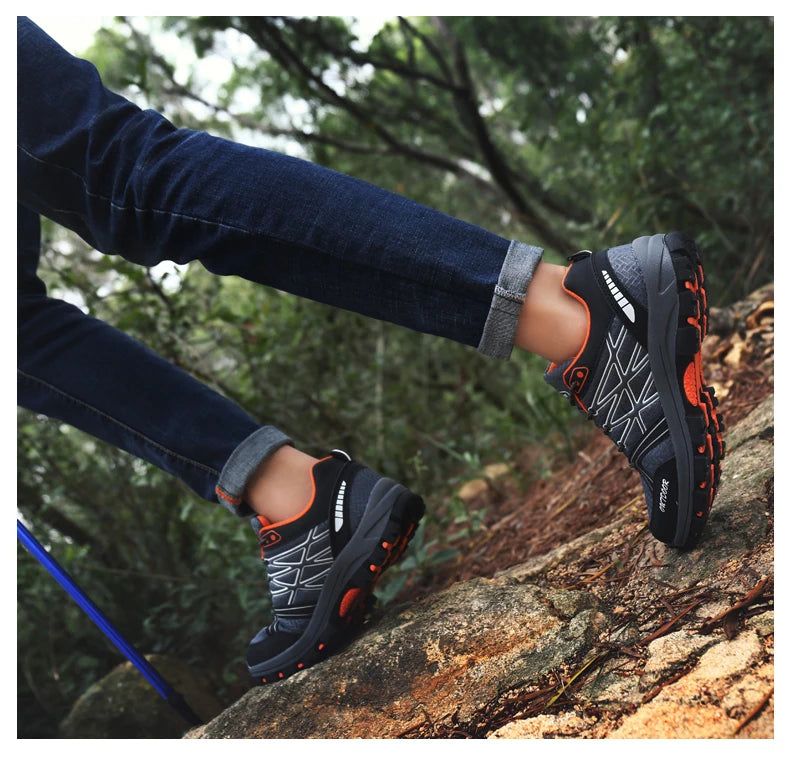 Scarpe da trekking da uomo Brand in mesh traspirante, scarpe da viaggio outdoor impermeabili per caccia e pesca, scarpe sportive da montagna, fuoristrada e riding