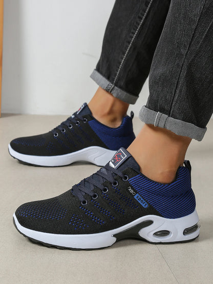 Sapatilhas de Homem Fashion Super Respiráveis com Atacadores para Corrida - Antiderrapantes, duradouras e com conforto almofadado - Sapatilhas de Moda para Homem