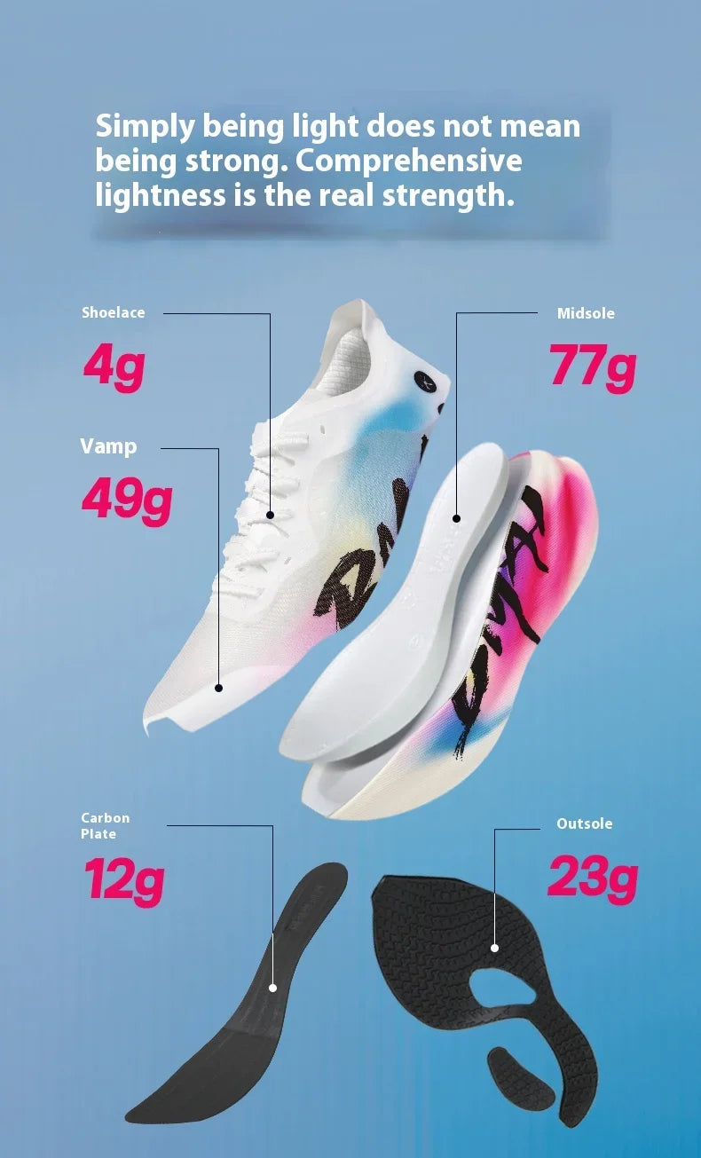 BMAI New 42KM Marathon Herren- und Damen-Sportschuhe, gedämpfte Laufschuhe, atmungsaktive Fitness-Sneaker für Damen, Designer-Sneaker für Herren