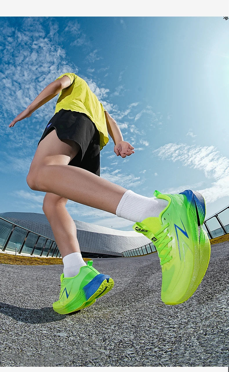 Running Shoes Carbon Plate Specialty Marathon Men's Sports Mesh Breathable Lightweight Women's Athletic Non-Skid Sneakers