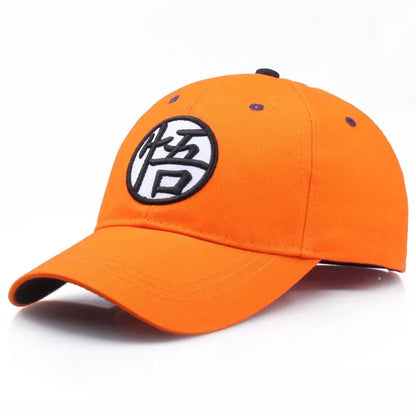 Dragon Ball Son Goku-baseballkasket med broderi i høj kvalitet, unisex, sommerhat med rund krone og bred skygge