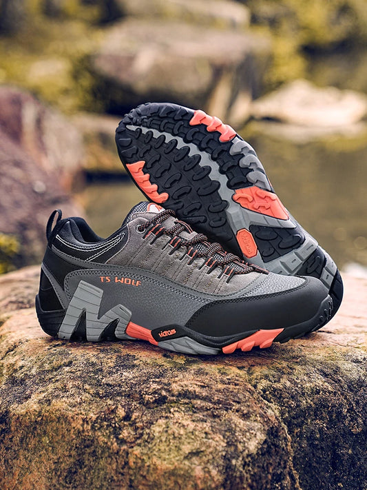 Sapatos de Trekking para Homem Outdoor Lover, Impermeáveis, Botas de Caminhada de Montanha em Couro Genuíno, Sapatos Táticos de Caça Woodland