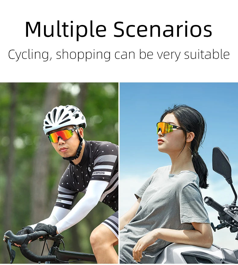 ROCKBROS Cycling Glasses Photochromic Glasses Bicycle Glasses Eyewear Goggles Windproof Bicycle Outdoor Sports Sunglasses
