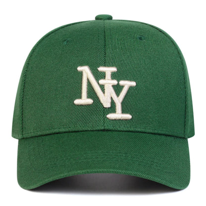 Men's NY Embroidered Baseball Cap Adjustable Outdoor Casual Cap Suitable for Spring Autumn Outings Travel Beach Parties