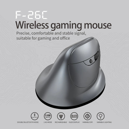 Lefon F33 Bluetooth Ergonomic Trackball Mouse, Rechargeable Wireless Trackball Mouse with Bluetooth & 2.4G, 4800 DPI Ergonomic Rollerball Mouse for PC, Office & Drawing