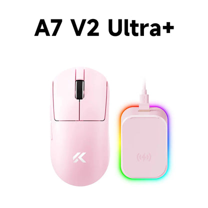 MCHOSE A7 V2 Lightweight Wireless Gaming Mouse, PAW3950 Sensor, Dual 8000Hz Polling Rate, 42000 DPI Wireless Esports Gaming Mouse