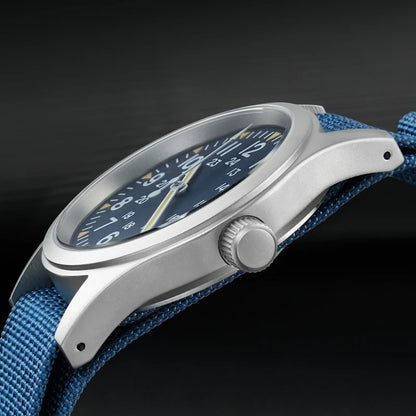 Militado ML05 38mm Men Watch VH31 Quartz Military Watches Domed Sapphire AR Coating 100m Waterproof Stainless Steel Wristwatch