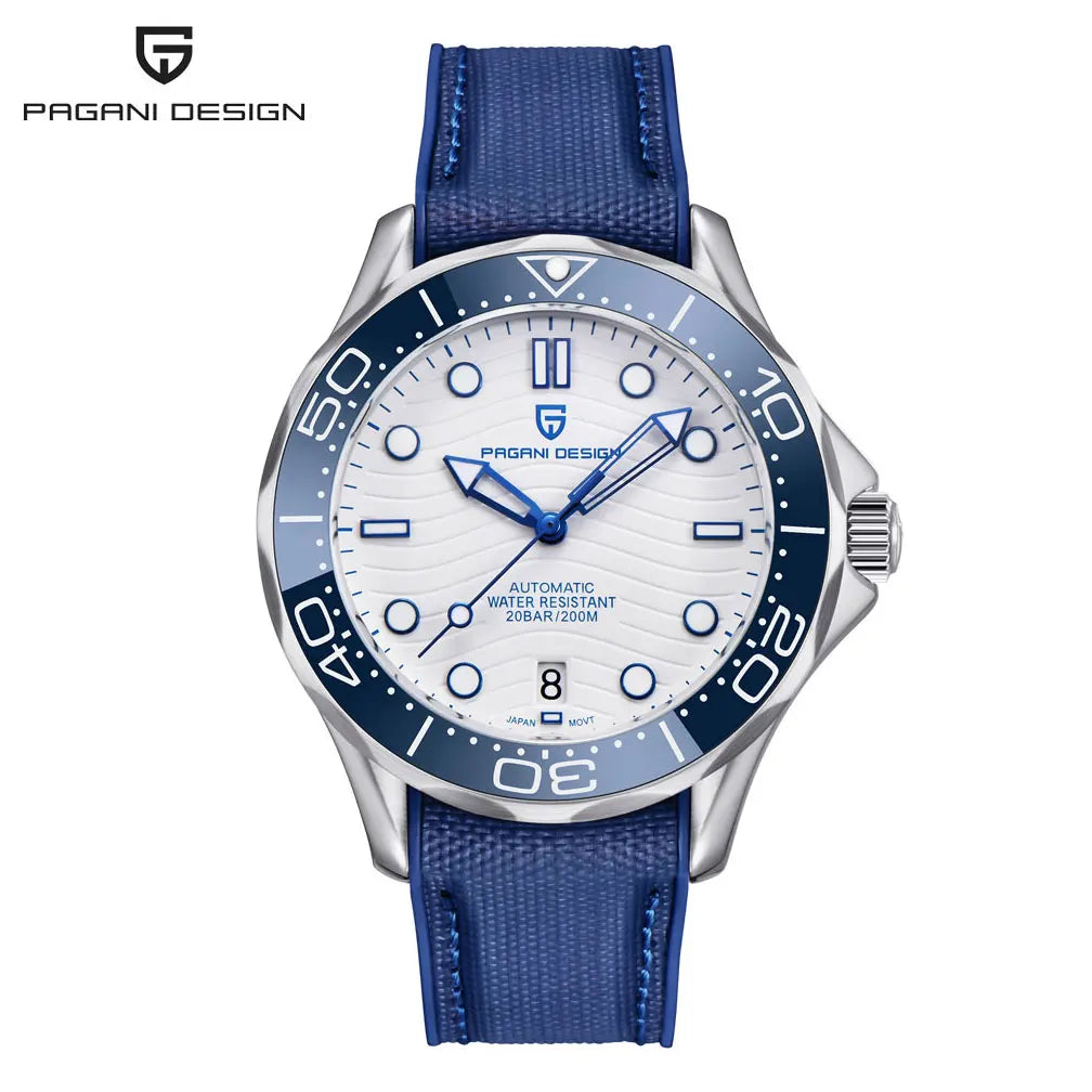PAGANI DESIGN 2026 Nuevo V2 Waves 200M Reloj de buceo para hombre, reloj automático de lujo y moda para hombre, cristal de zafiro AR, reloj de pulsera para hombre