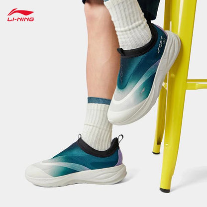 LI-NING SOFT GO 2 Men's Walking Shoes Slip-on Soft Thick Heel Comfortable Wearable Sports Casual Shoes AGLV005
