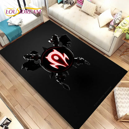 World of Warcraft,WOW ,Game Gamer Area Rug,Carpet Rug for Living Room Bedroom Sofa Doormat Decoration, Kid Non-slip Floor Mat 3D