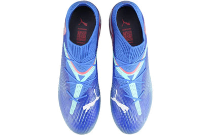 Chaussures de football Puma Future 7 Pro Sports Comfort Mg, bleu et vert, 107927-01