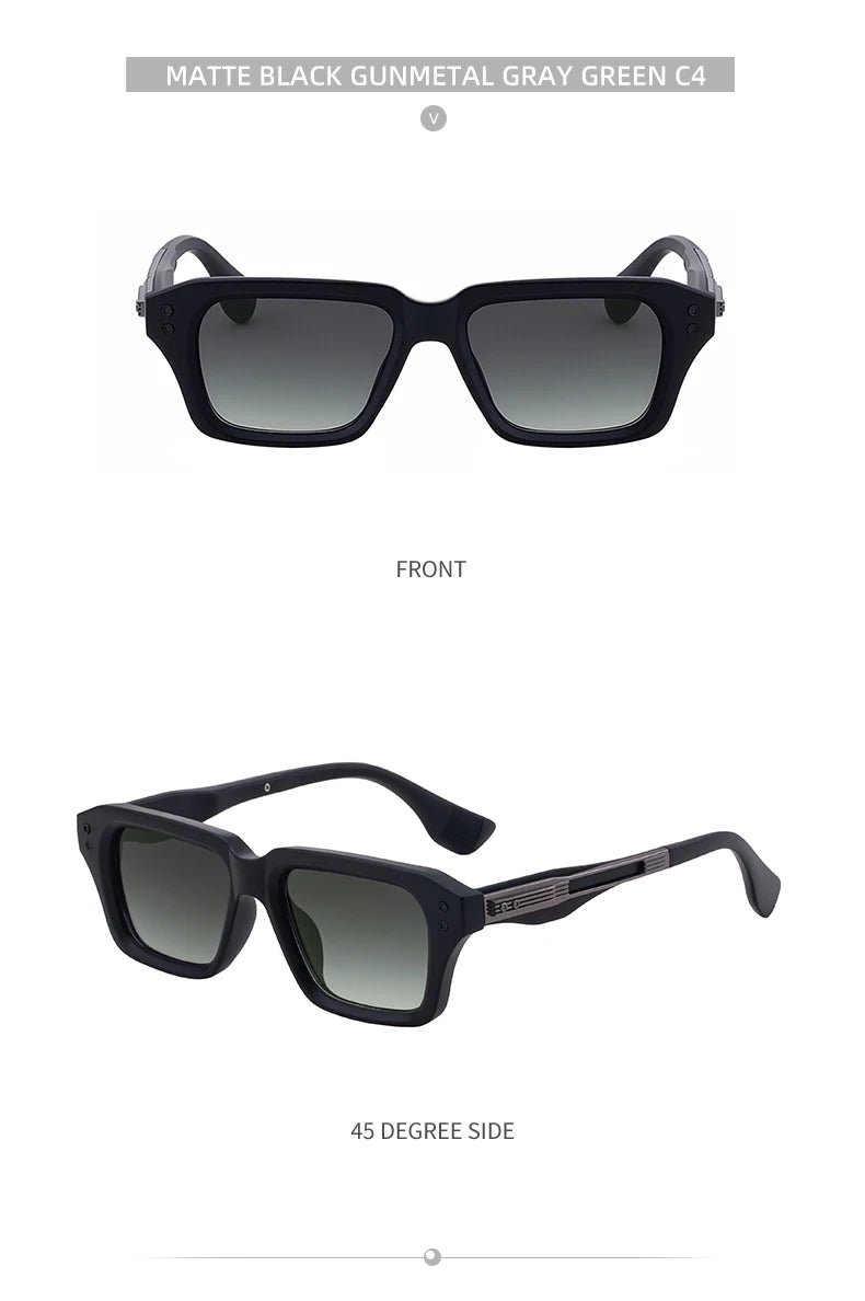 Polarized Classic Square Sunglasses Men 2026 Luxury Brand Steampunk UV400 Driving Sun Glasses For Male Trendy Small Frame Shades