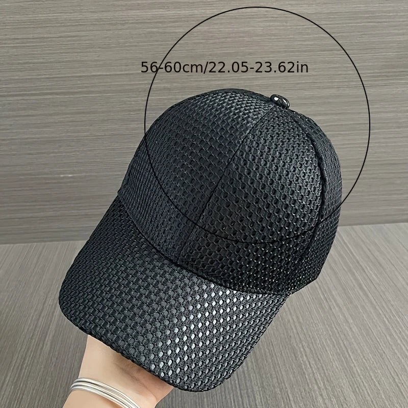 New Outdoor Casual Mesh Baseball Cap Simple Thin Breathable Summer Sun Hat for Women Men