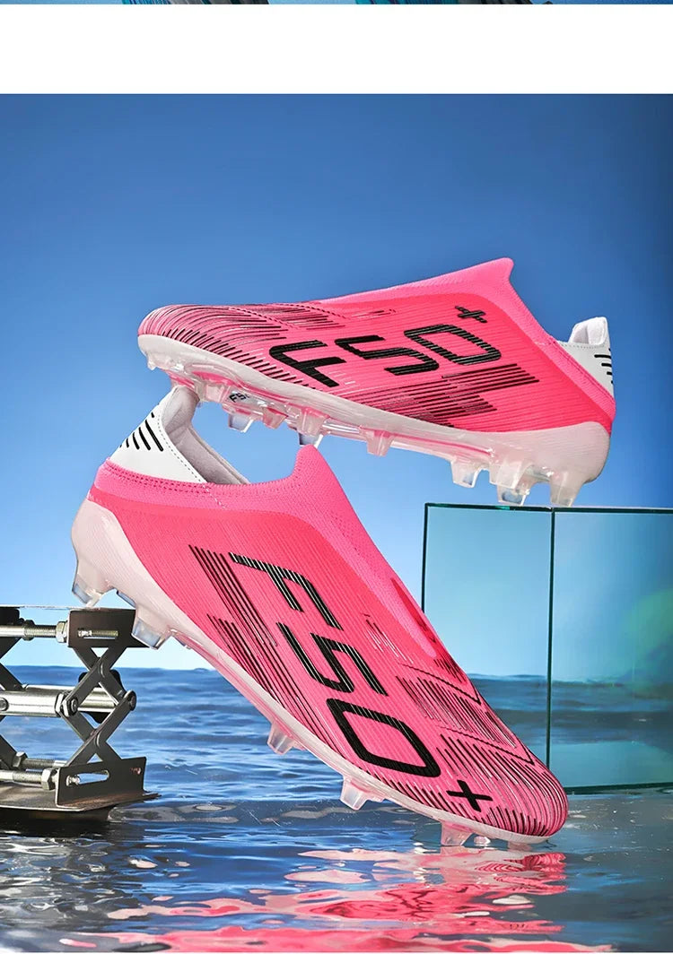 Nouvelles chaussures de football pour hommes, crampons, baskets légères de haute qualité, pour l'entraînement sur gazon, bottes de football très vendues, antidérapantes, mi-hautes, pour l'extérieur.