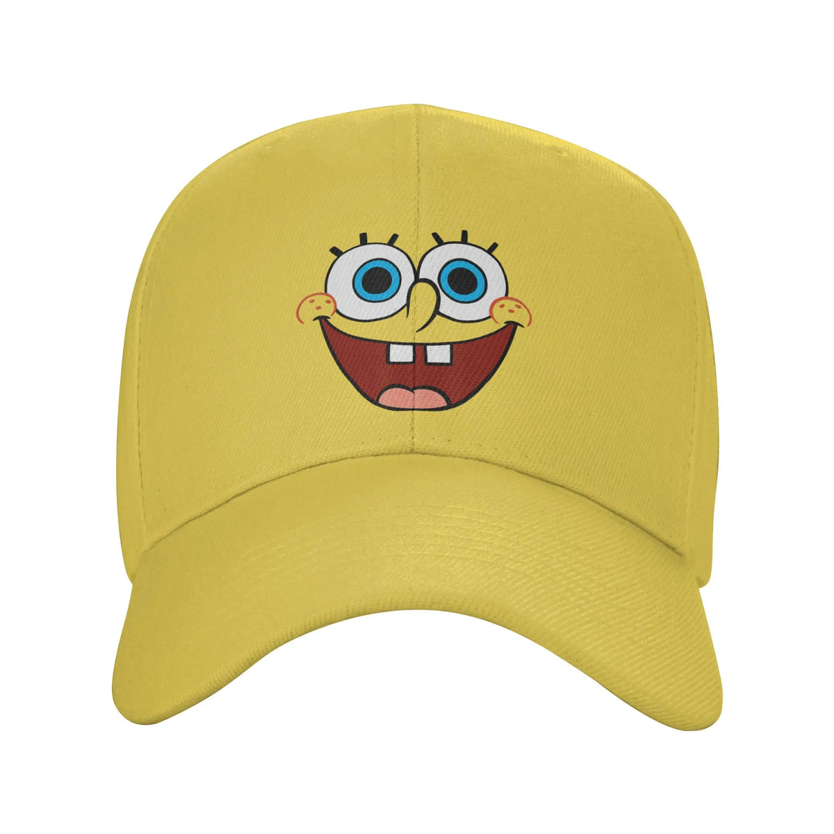 Cappellino da baseball Spongebob con grande volto sorridente, modello "Sun", stile retrò "Trucker" primaverile y2k per coppie, donne, tennis, skate e baseball