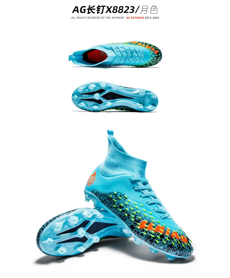 Chuteiras profissionais de futebol para homem, originais, para futebol indoor, relva e treino TF/FG