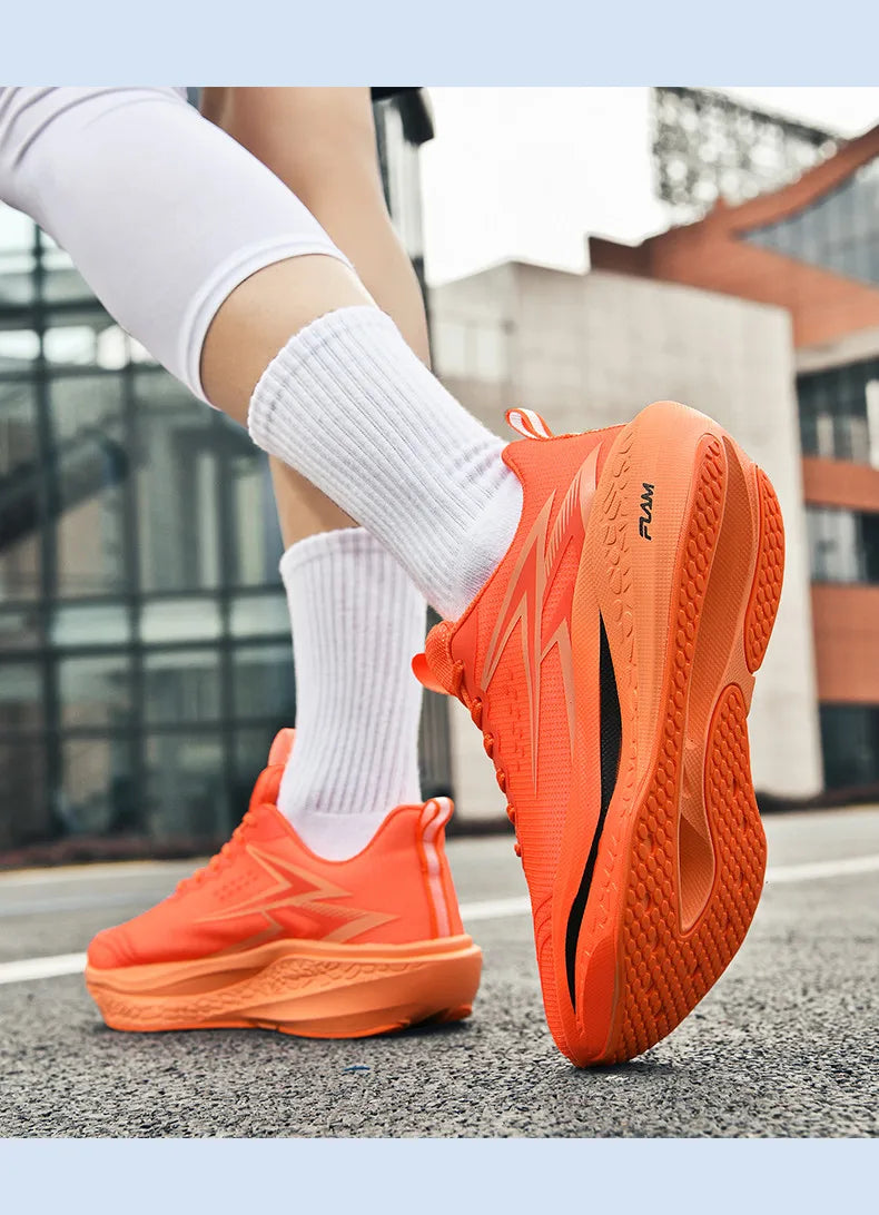 Sports Running Shoes Specialty Marathon Men Breathable Lightweight Carbon Board Women's Comfortable Athletic Nonskid Sneakers